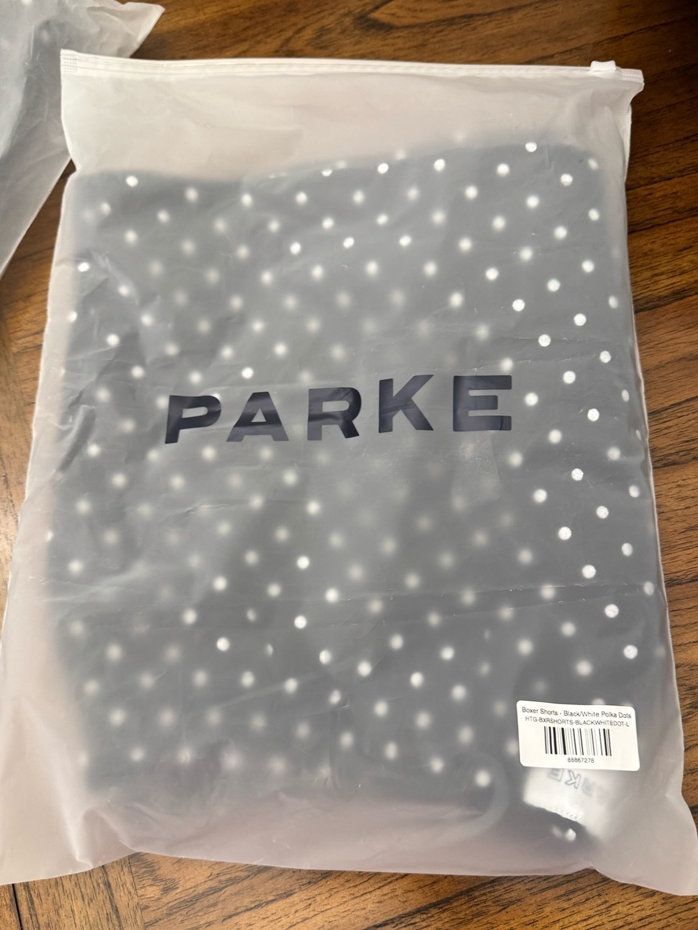PARKE Boxer Sweatshorts - Black Polka Dots